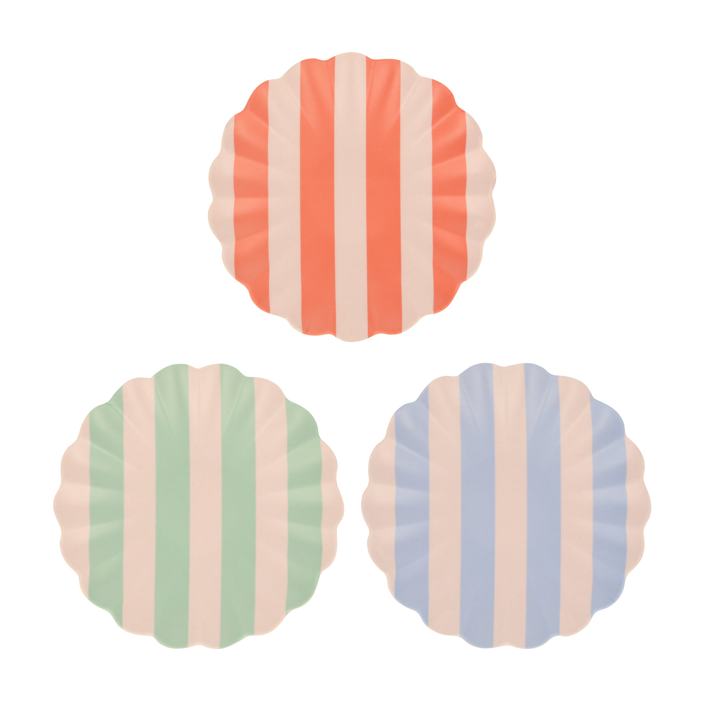 Gold Dot & Stripe Dessert Decorative Plates, Set of 4