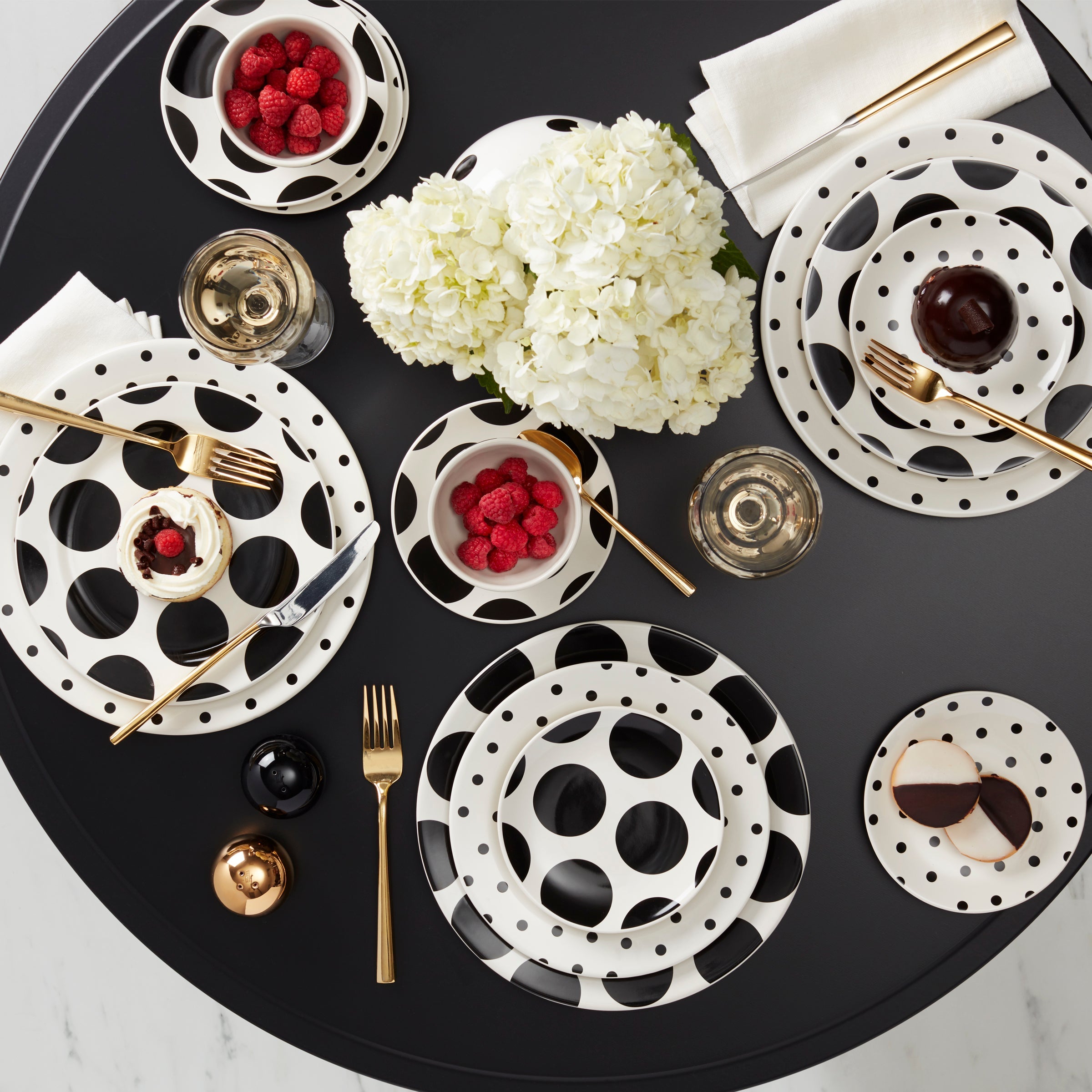 On The Dot Assorted Accent Decorative Plates - Set of 4 - Image 2