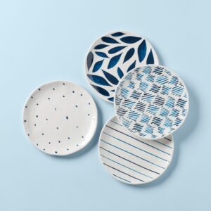 Polka Dot Accent Decorative Plates, Set of 4