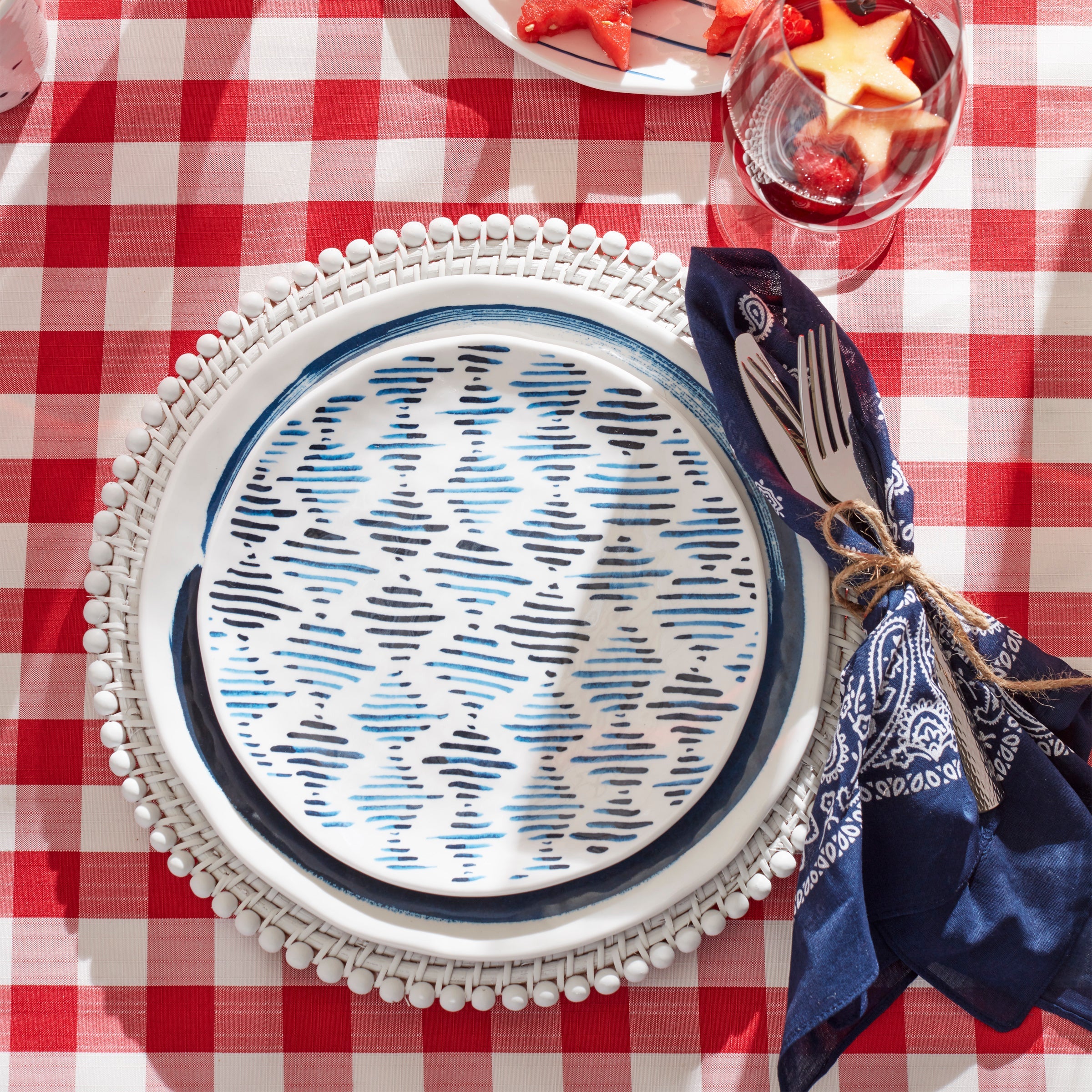 Polka Dot Accent Decorative Plates, Set of 4 - Image 3