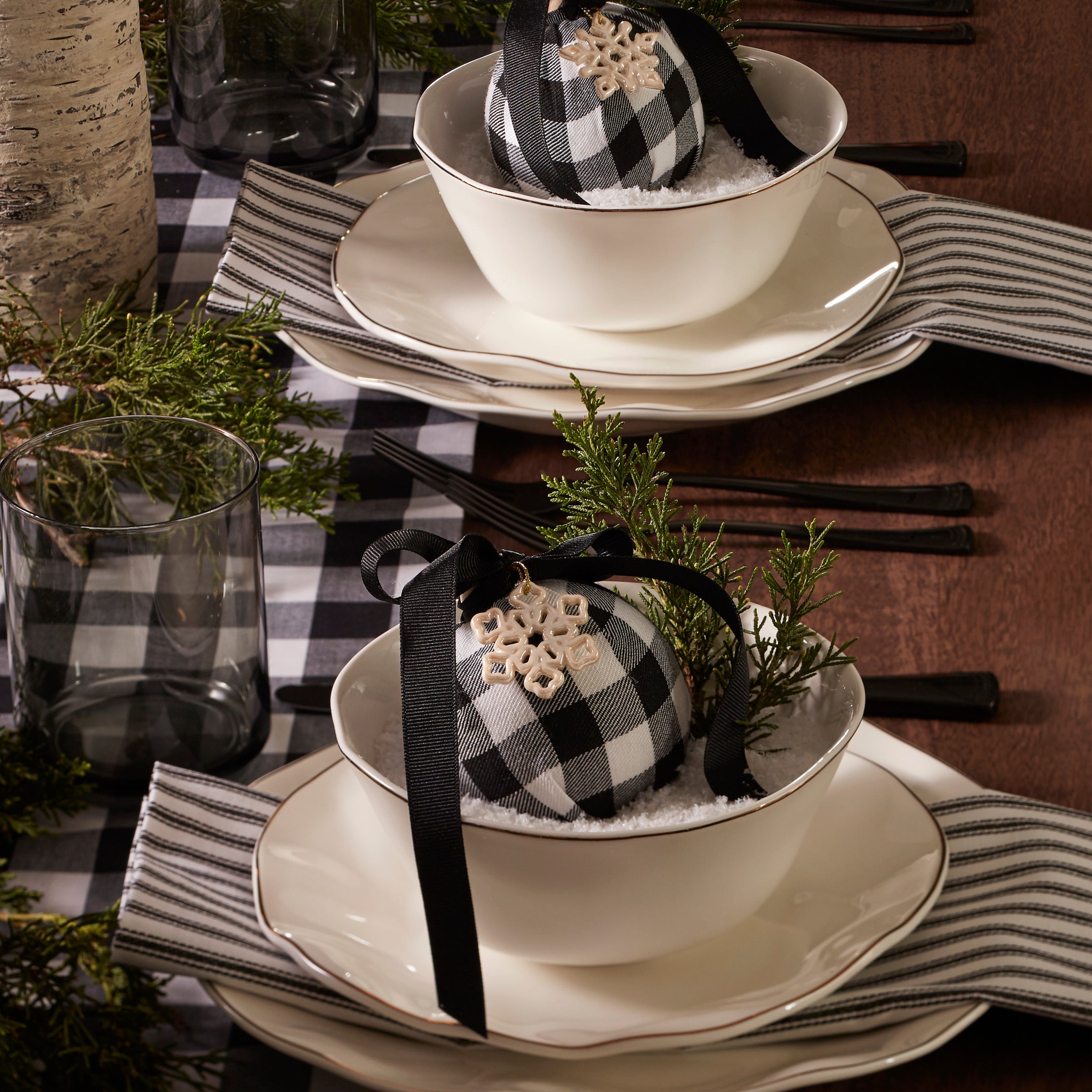 Creamy White Porcelain Dinnerware Set, 24-Piece - Image 4