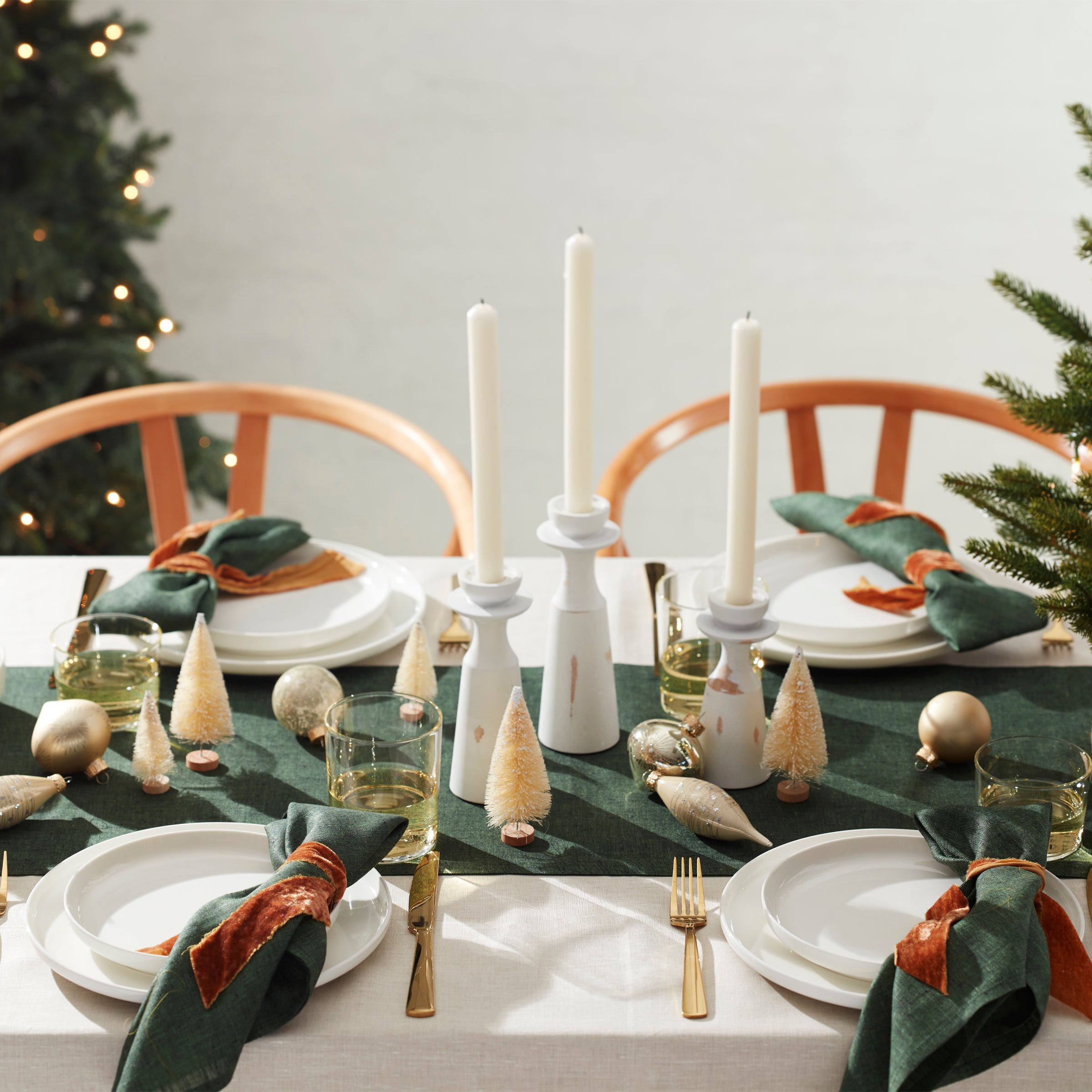 Classic White Porcelain Dinnerware Set, 24-Piece - Image 6