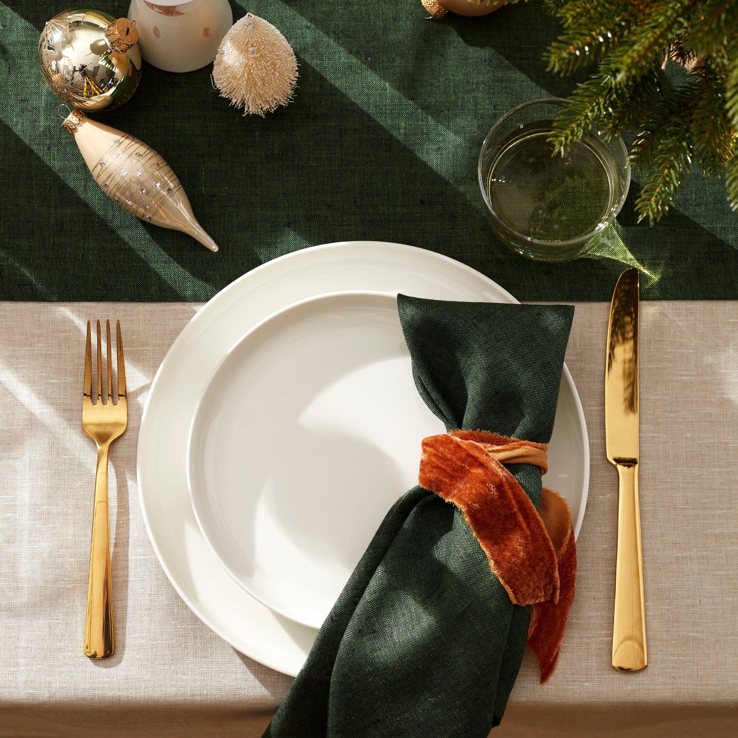 Classic White Porcelain Dinnerware Set, 24-Piece - Image 3