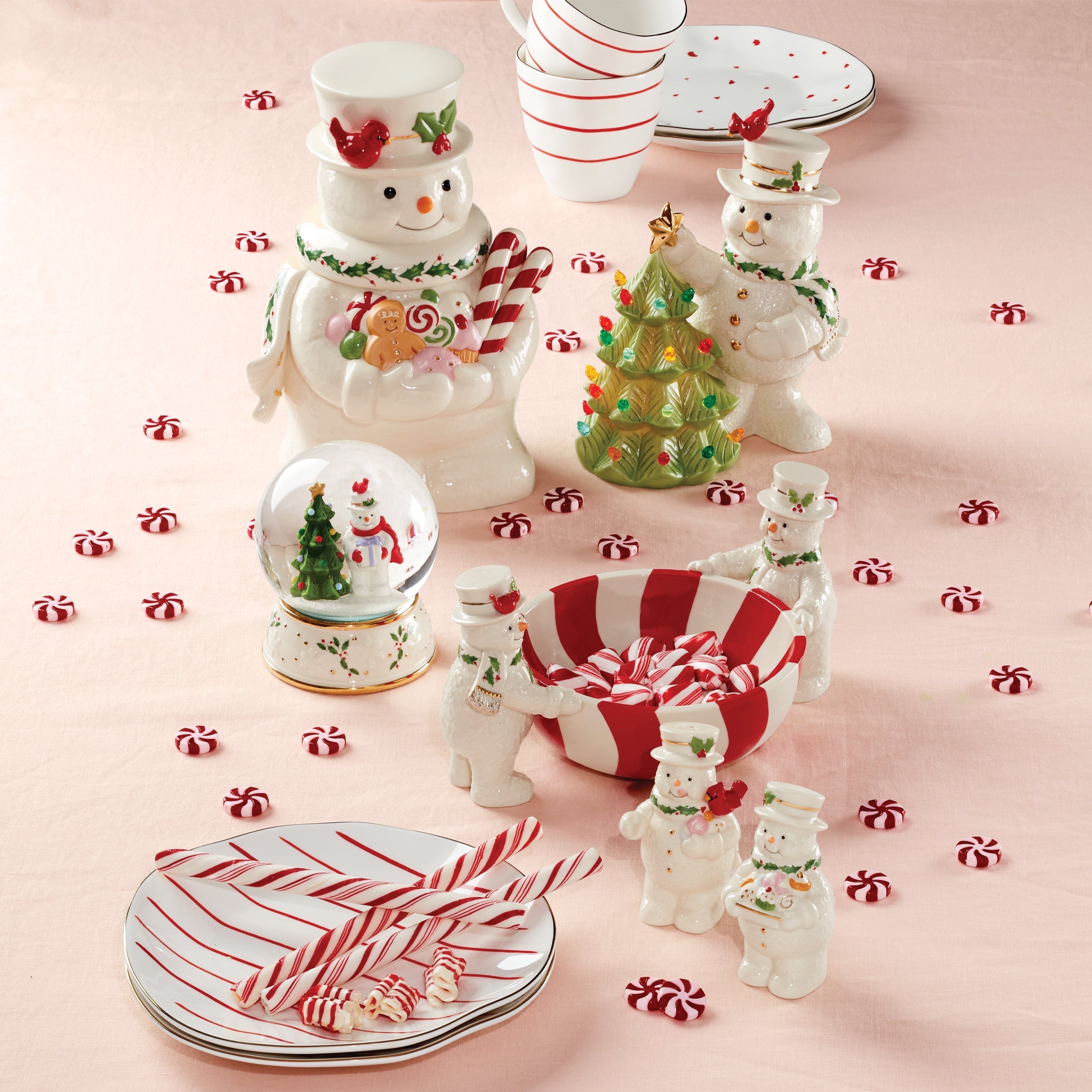 Garnet Red Dessert Set with Mugs, 12-Piece - Image 3