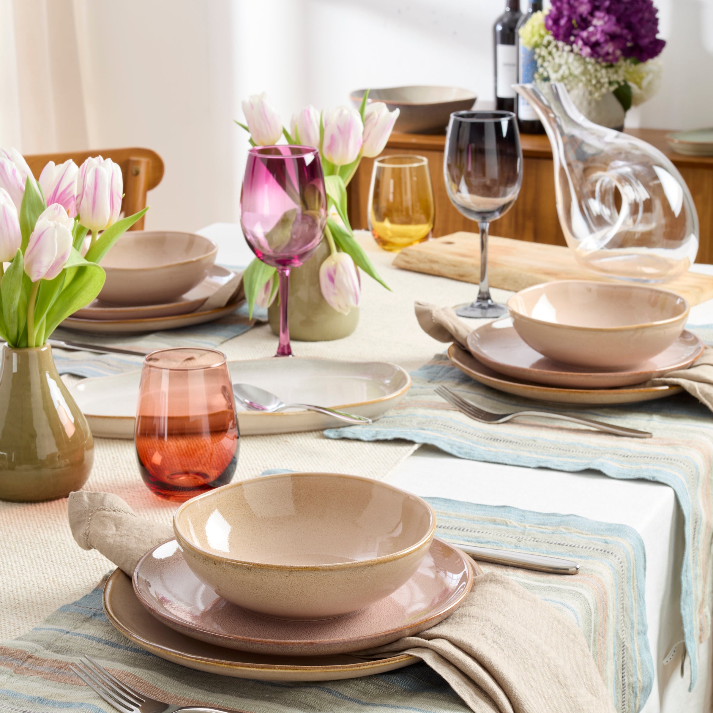 Clay Stoneware Dinnerware Set, 12-Piece - Image 2
