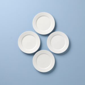 Pineapple Gold Rim Dessert Decorative Plates, Set of 4