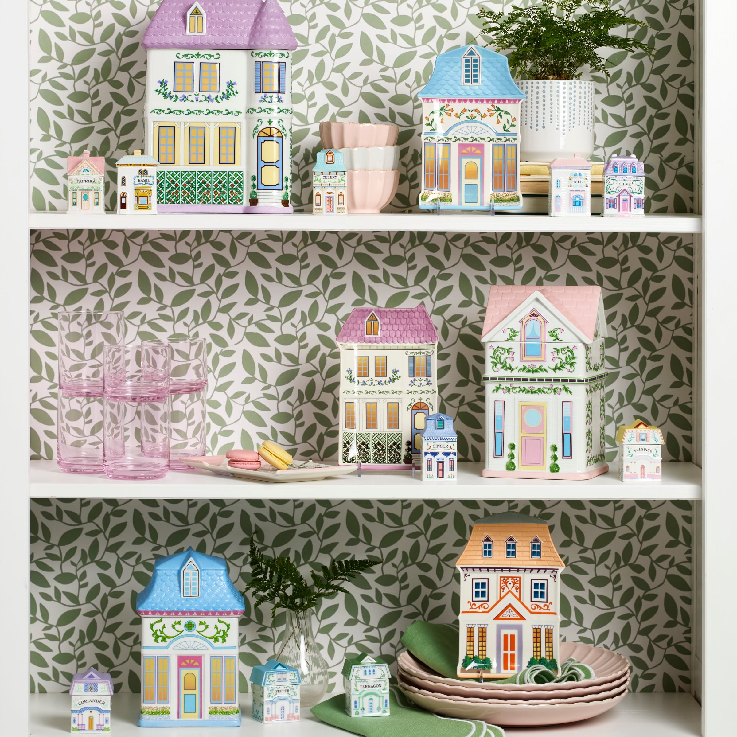 Vintage Cottage House Accent Decorative Plates, Set of 4 - Image 6