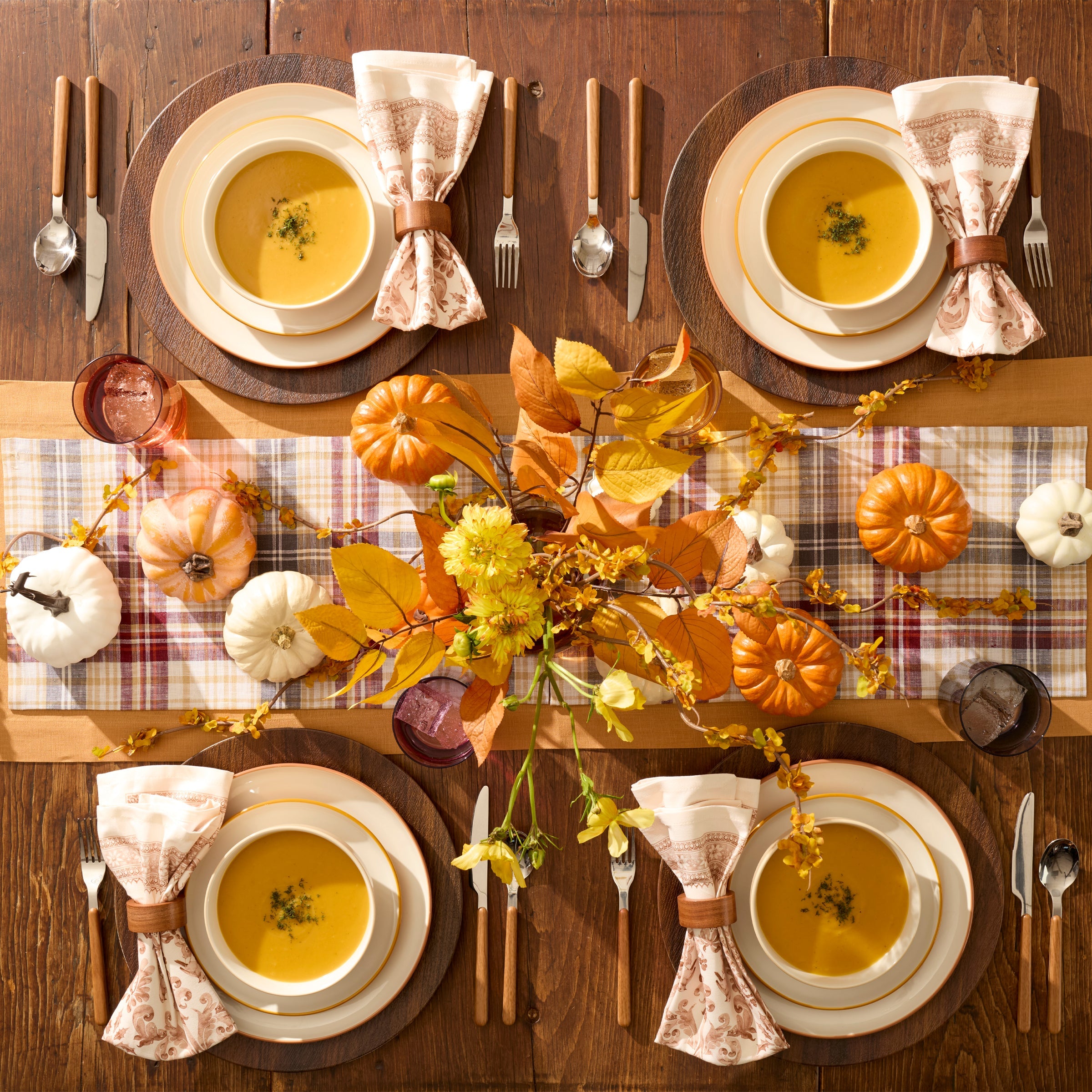 Sunbaked Ombre Porcelain Dinnerware Set, 12-Piece - Image 6