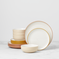 Sunbaked Ombre Porcelain Dinnerware Set, 12-Piece
