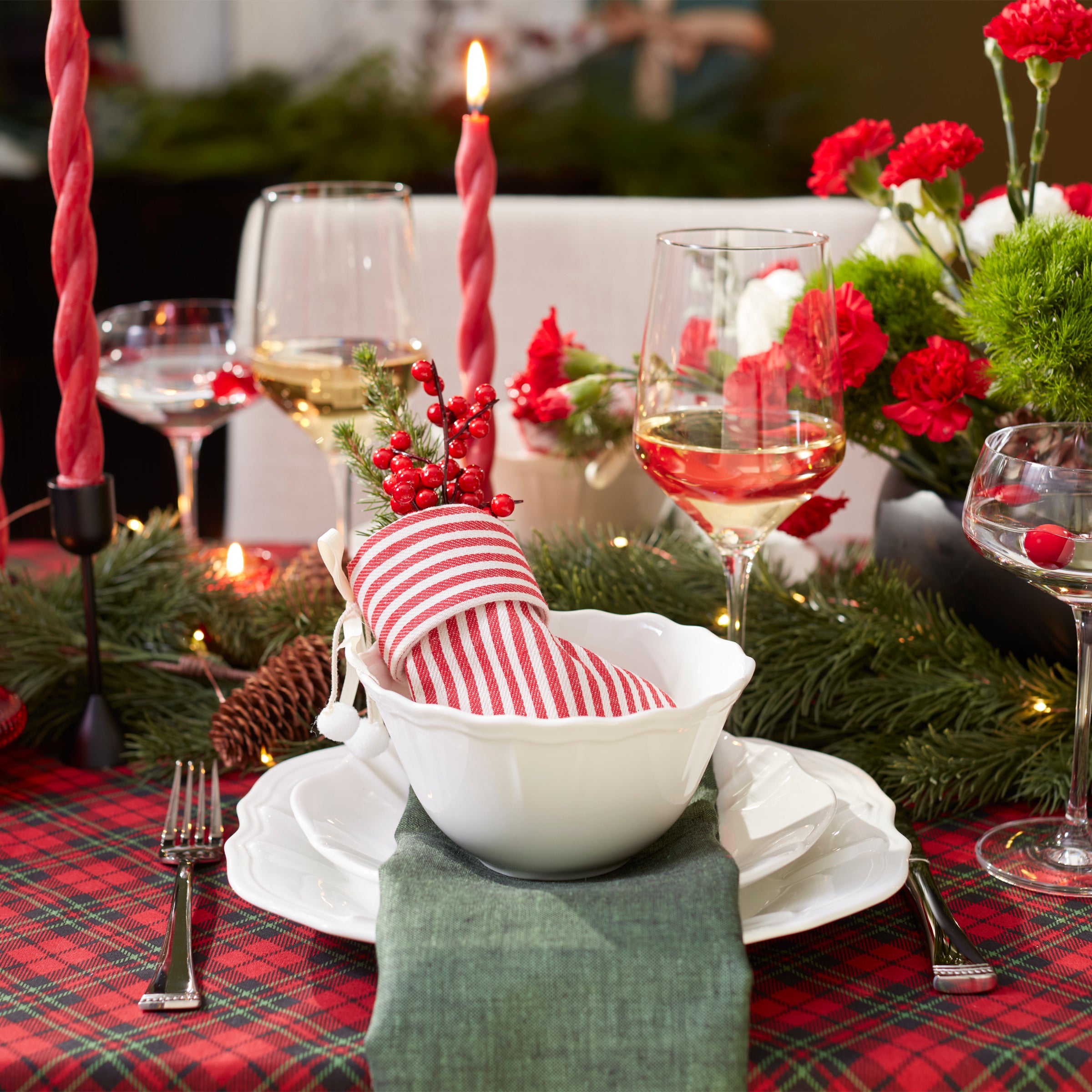 Glossy White Porcelain Dinnerware Set, 12-Piece - Image 4