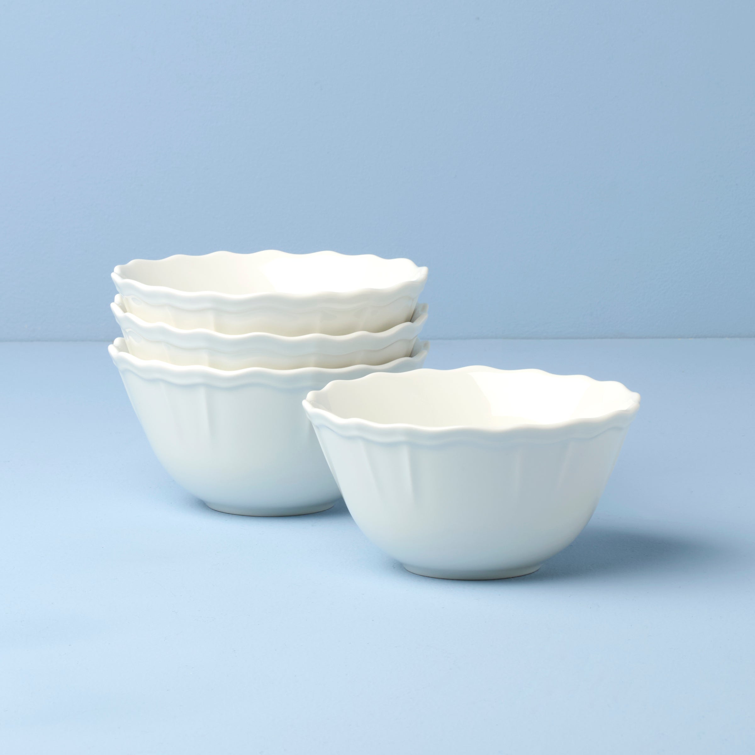 Glossy White Porcelain Dinnerware Set, 12-Piece - Image 13