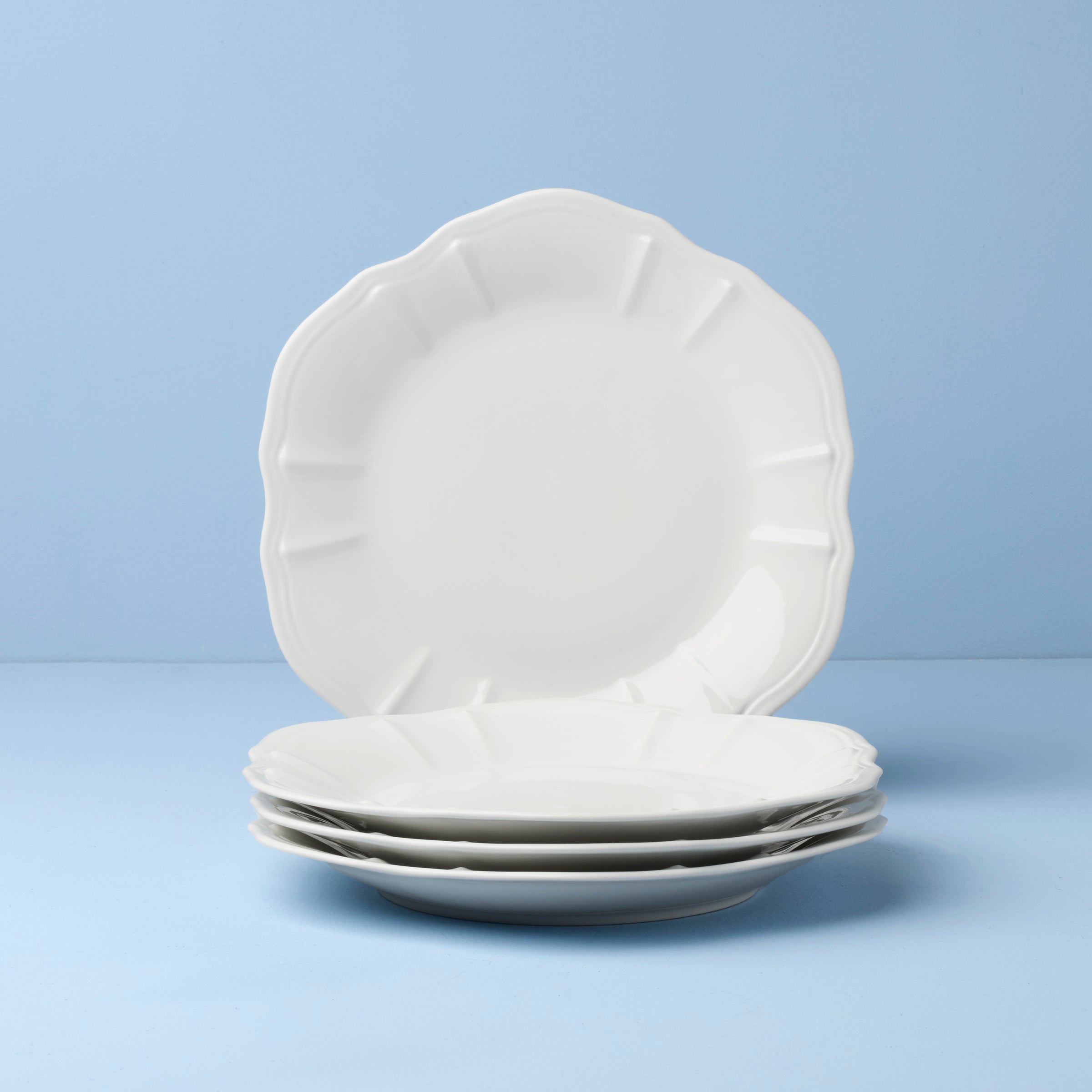 Glossy White Porcelain Dinnerware Set, 12-Piece - Image 14