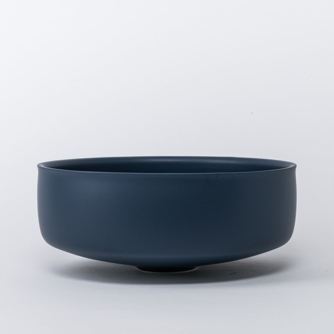 Small Twilight Blue Minimalist Footed Bowl