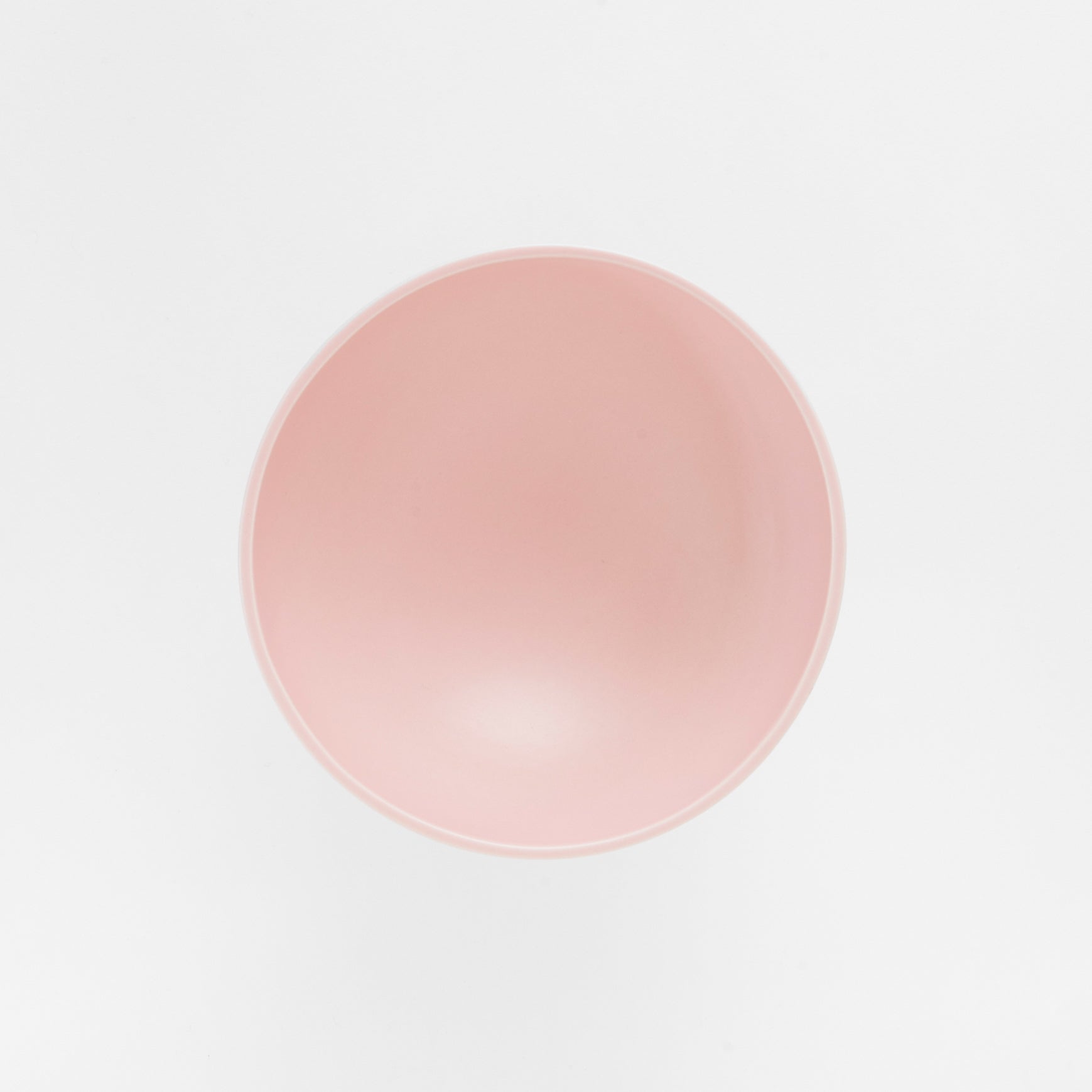Medium Coral Blush Modern Pedestal Bowl - Image 2