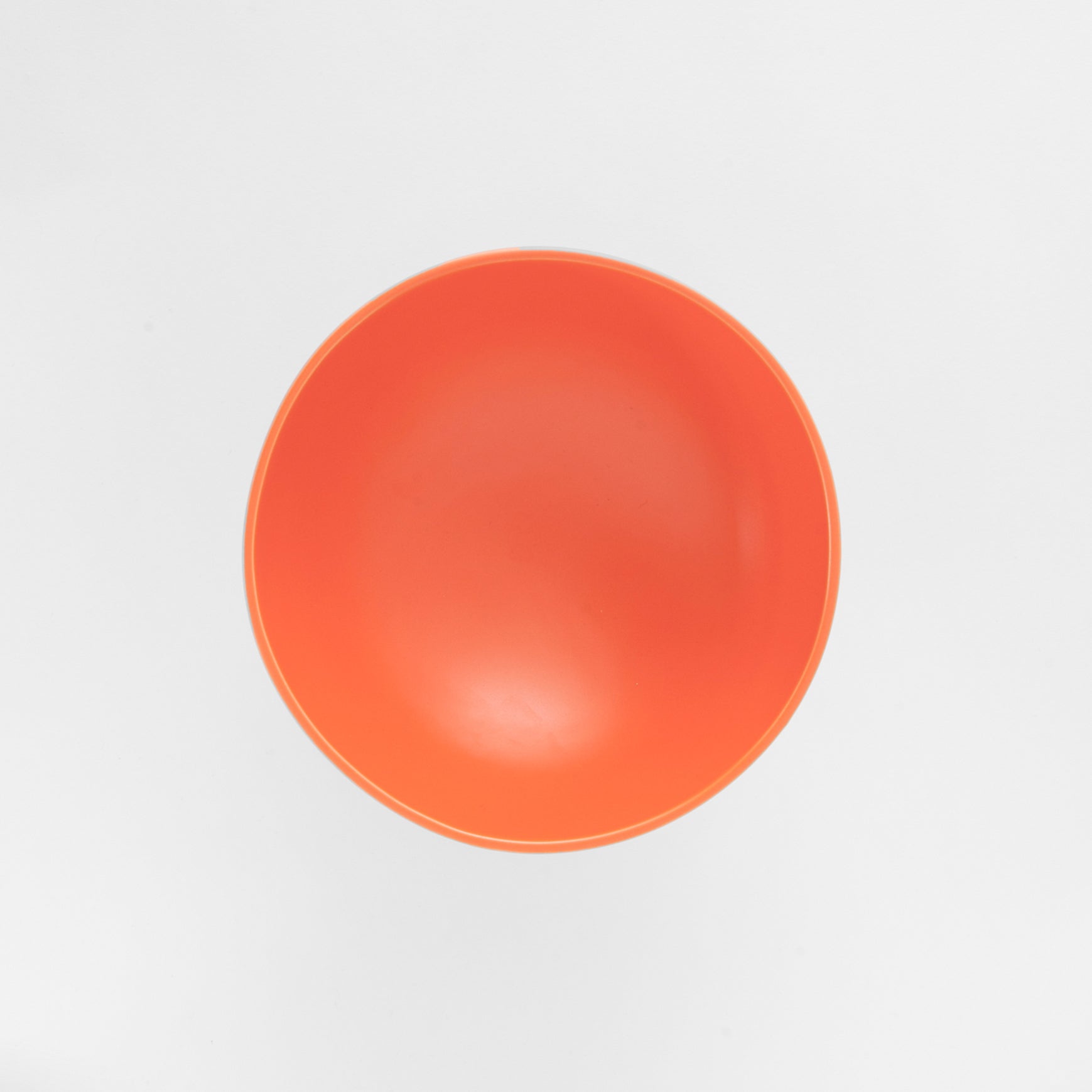 Medium Vibrant Orange Modern Pedestal Bowl - Image 2