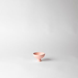 Coral Blush Mini Pedestal Accent Bowl