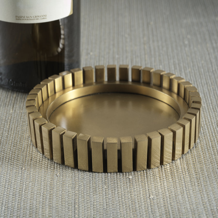 Brushed Brass Bottle Coaster - Image 2