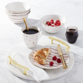 Garnet Red Dessert Set with Mugs, 12-Piece - Image 2