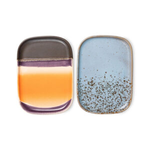 Small Ceramic Serving Trays - Set of 2