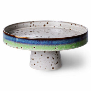Footed Stoneware Serving Bowl