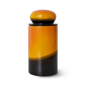 Decorative Stoneware Storage Jar