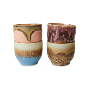 Stackable Cafe Cups - Set of 4