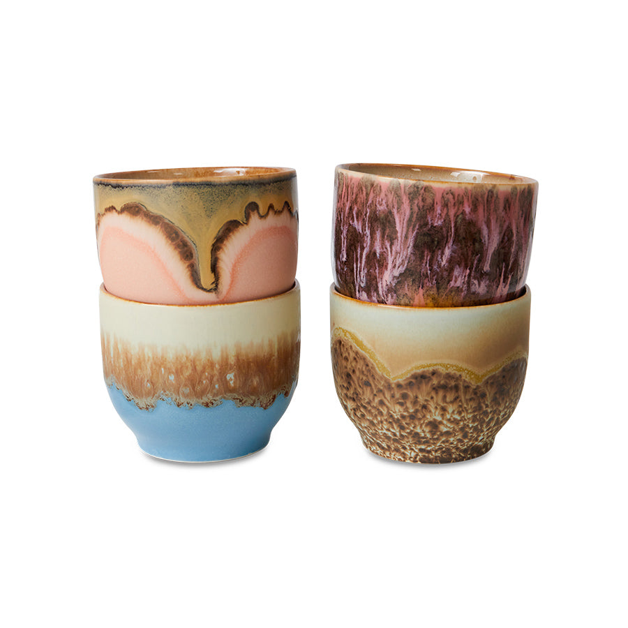 Stackable Cafe Cups - Set of 4