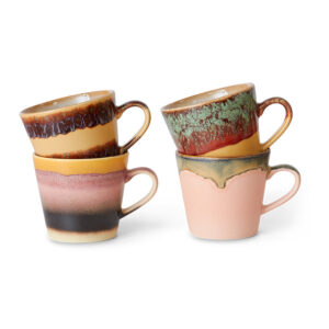 Cappuccino Mugs with Handles - Set of 4