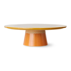 Footed Stoneware Cake Stand