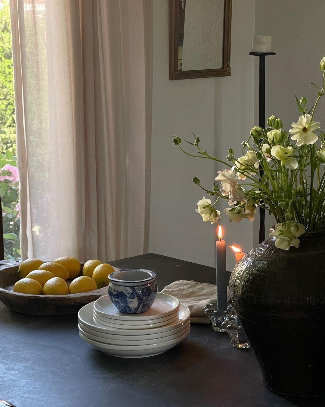 Considered tableware and serving pieces